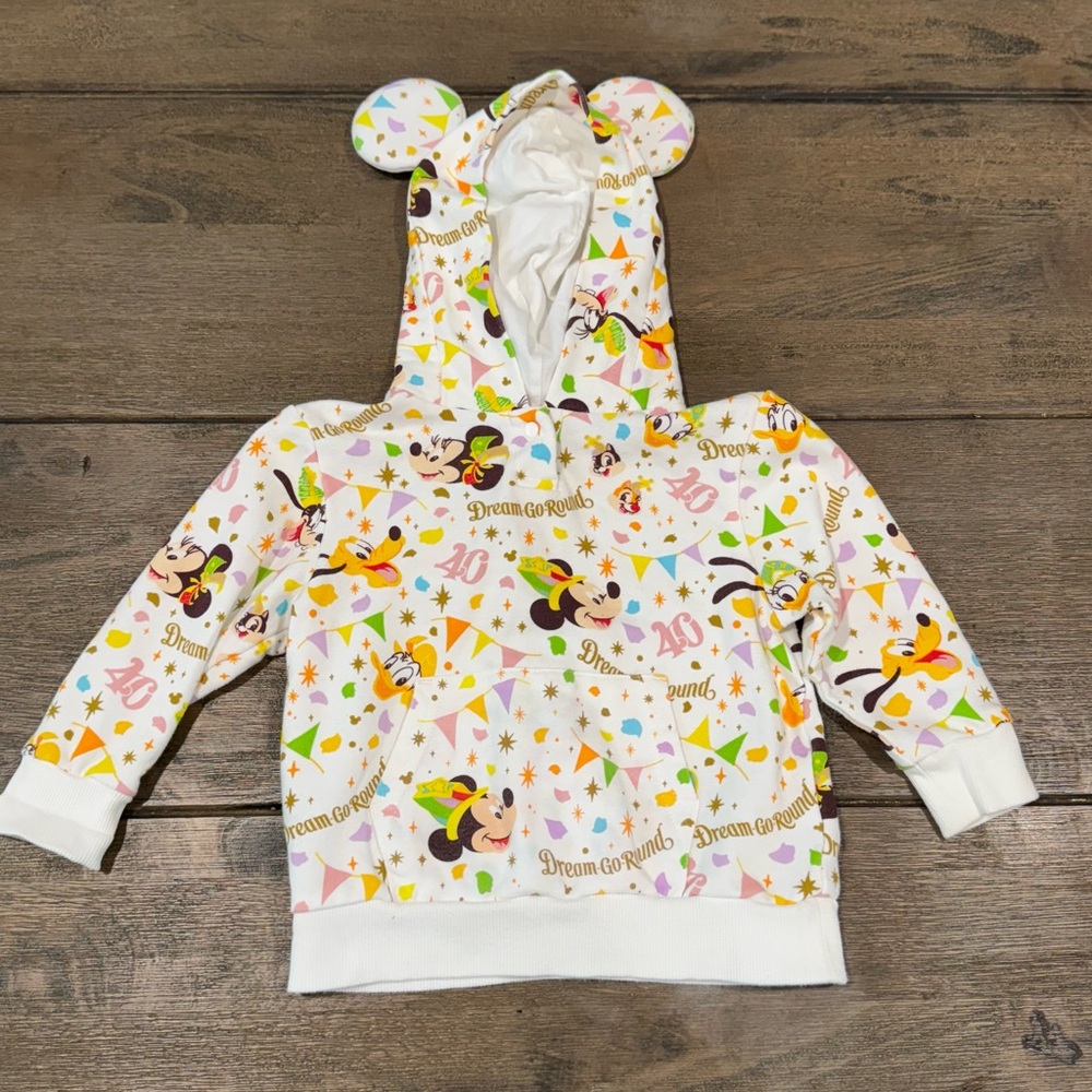 40th Anniversary of Tokyo Disney Resort Dream Go
Round Kids Sweatshirt 90 US 2T